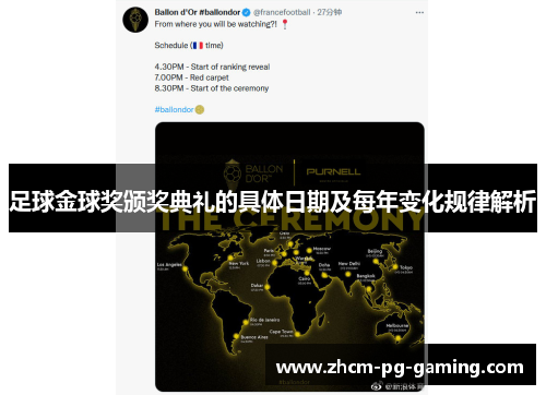 足球金球奖颁奖典礼的具体日期及每年变化规律解析